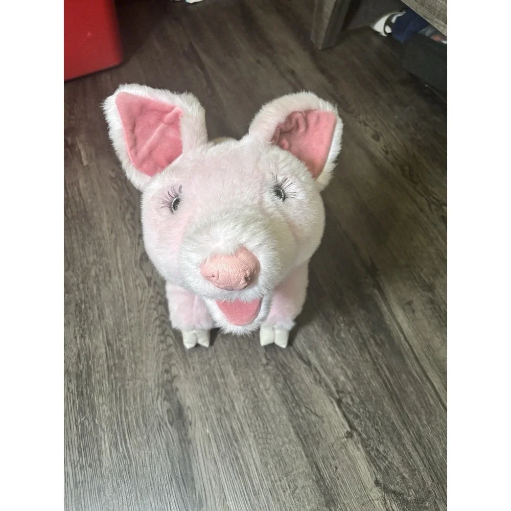 Vintage GUND 1987 Pink Pig Plush Collector's Classic Hand Puppet / Stuffed To